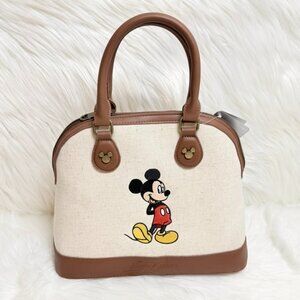 Disney Mickey Mouse Satchel - Cream and Brown